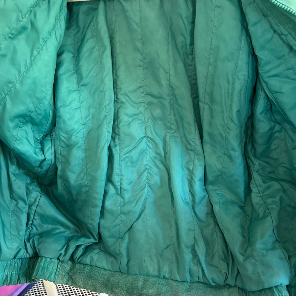 Chance Encounters Teal Suede Jacket - image 7